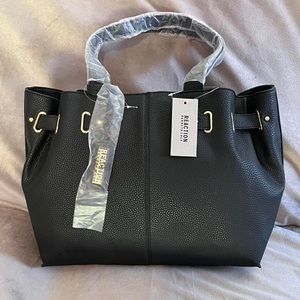NWT Kenneth Cole Reaction black PVC Tote.